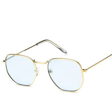 Load image into Gallery viewer, 2018 Polygonal Women Sunglasses Men Glasses Lady Luxury Retro Metal Sun Glasses Vintage Mirror UV400 oculos de sol