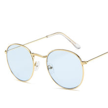 Load image into Gallery viewer, 2019 Fashion Oval Sunglasses Women Brand Designe Small Metal Frame Steampunk Retro Sun Glasses Female Oculos De Sol UV400