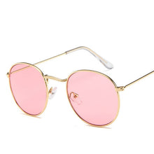 Load image into Gallery viewer, 2019 Fashion Oval Sunglasses Women Brand Designe Small Metal Frame Steampunk Retro Sun Glasses Female Oculos De Sol UV400