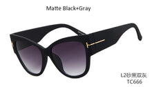 Load image into Gallery viewer, 2019 New Tom Fashion Brand Designer Cat Eye Women Sunglasses Female Gradient Points Sun Glasses Big Oculos feminino de sol
