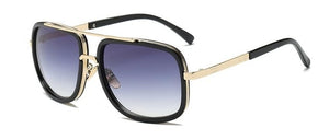 2019 New Fashion Big Frame Sunglasses Men Square Fashion Glasses for Women High Quality Retro Sun Glasses Vintage Gafas Oculos